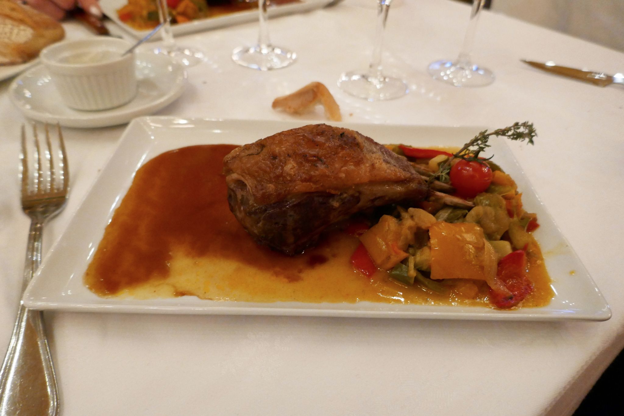 Brasserie Excselsior, Regina and Olga's main course