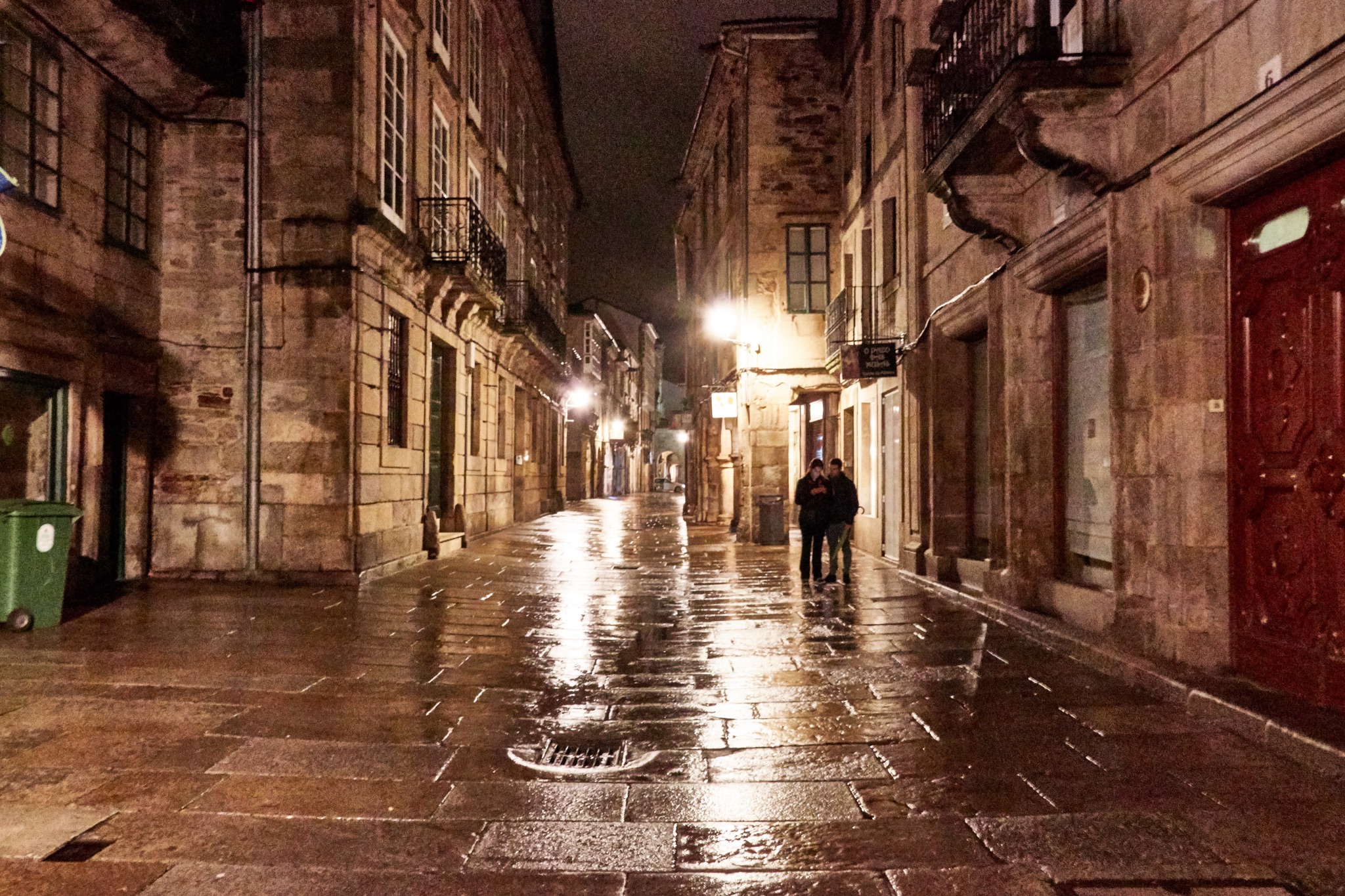 Night street in old town
