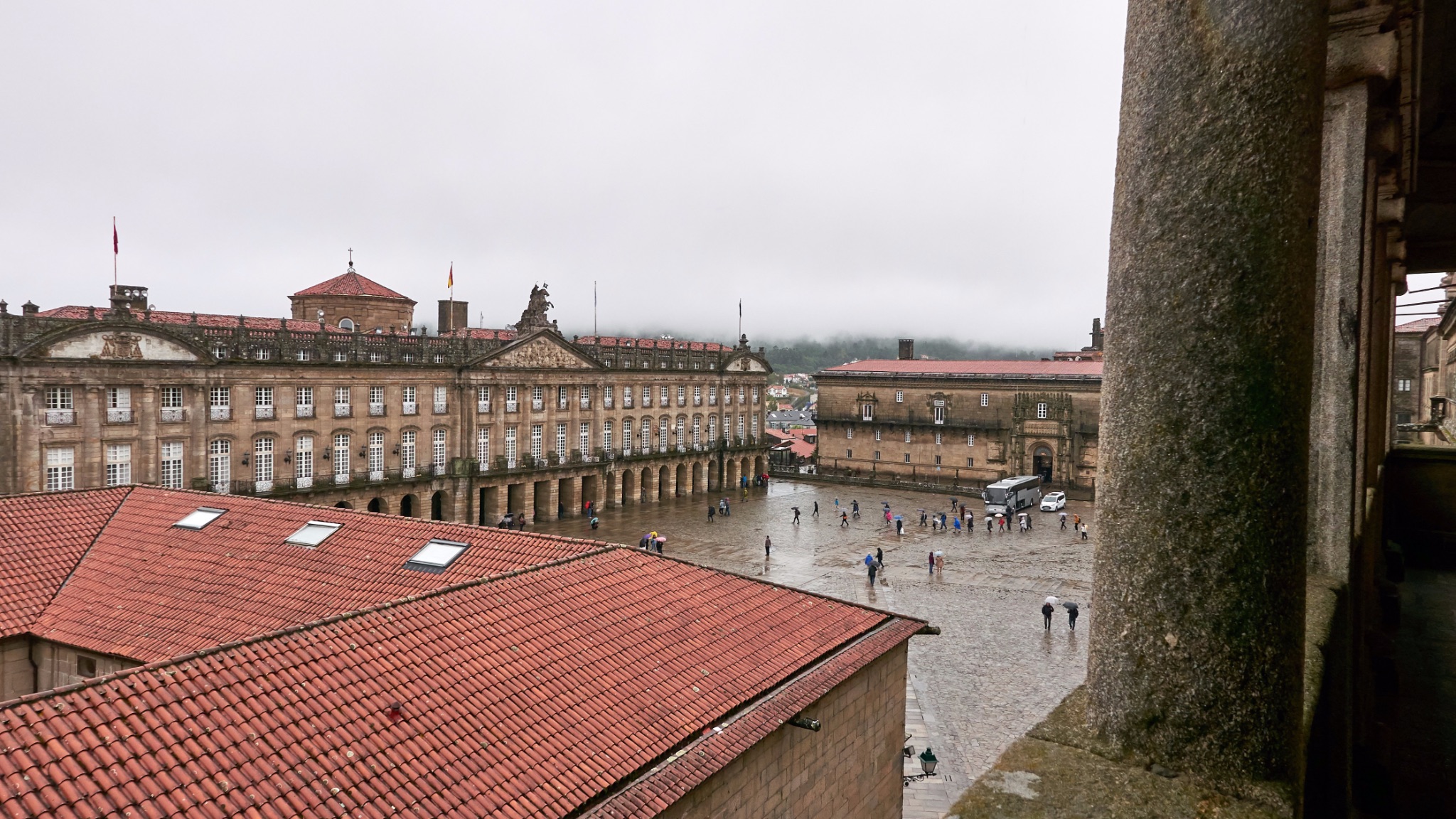 View of the Praza de Obradoiro from the Cathedral Museum tour